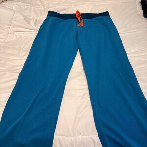 Blue scrub pants